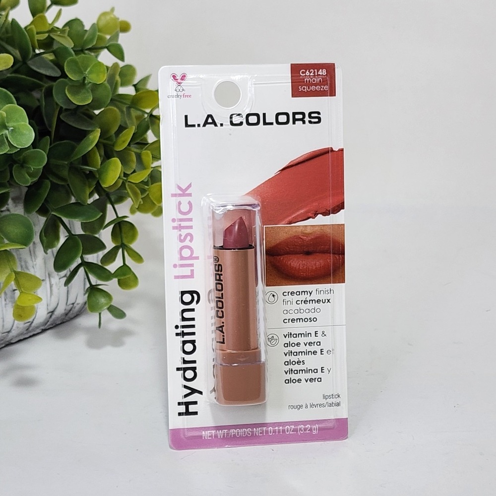 L.A. Colors Hydrating Lipstick Main Squeeze Creamy Finish C62148 - New